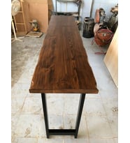 Kütük Bar Masası Ceviz Rengi 200X50.CM