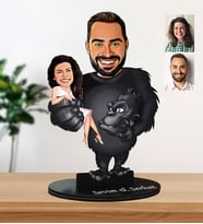 Kişiye Özel King Kong Karikatür Biblo