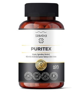 Erbatab Puritex (Kişniş - Spirulina - Brokoli - Klorella) 60 Kapsül