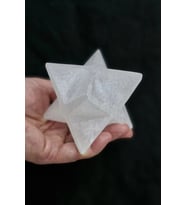 Merkaba Yıldızı Doğal Beyaz Selenit