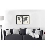 Çerçeveli Doku Efektli Tablo Seti 105x70 cm