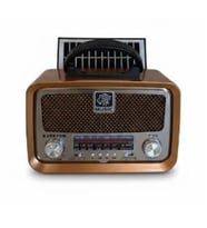 Everton RT-653 Solarlı,Şarjlı Nostaljik Radyo (Bluetooth-USB-SD-FM )