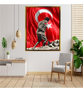 ÇERÇEVELİ ATATÜRK TABLO S236