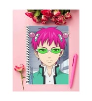 Saiki Kusuo Anime Defter 1 Adet Özel Tasarım A4 Boyutu 21*29 Cm Telli Çizgili Defter