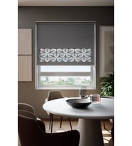 Lazer Kesim Mat Stor Perde, Lazer Kesimli Modern Serisi, M-151004 Antrasit Renk