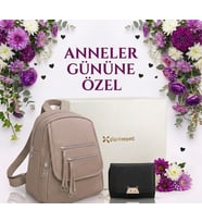 Şık & Fonksiyonel Sırt Çantası – Çok Bölmeli Günlük Kullanım Çanta ve Cüzdan Seti