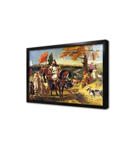 Eugene Delacroix İn Eseri Çerçeveli Cam Tablo
