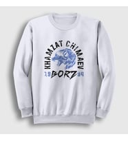 Presmono Unisex Beyaz Borz Khamzat Chimaev Mma Ufc Sweatshirt 427078tt (Beyaz)