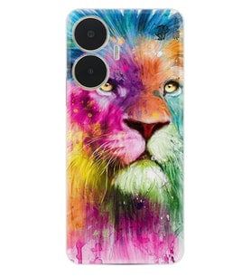 C55 Kılıf Resimli Desenli Baskılı Silikon Colorfull Leon 2 1388