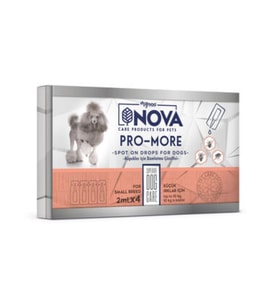 Nova Köpek ense damlası küçük ırk (2ml*4 adet) 10kg'a kadar