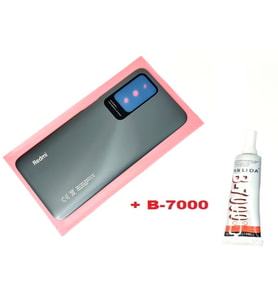 Xiaomi Redmi 10 Arka Pil Kapağı (B-7000) FÜME