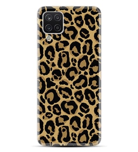 Kılıfland Samsung Galaxy A12 Kılıf Silikon Resimli Kapak Leopar Patterny Stok 877