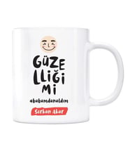 Kişiye Özel İsimli Baba Kupa Güzelliğimi Babamdan Aldım