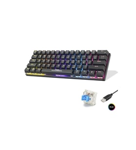 Mekanik Gaming Mini Klavye Blue Switch Rgb - Siyah G509B