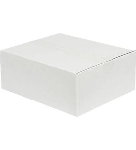 30x25x12cm Tek Oluklu Koli - Beyaz