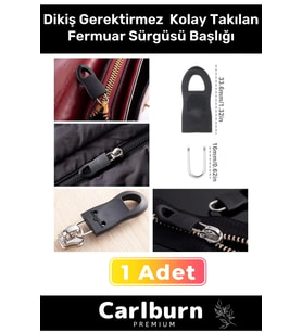 Özel Üretim Dikiş Gerektirmez Pratik Kolay Takılan Çanta Polar Valiz Fermuar Sürgüsü Başlığı 1 Adet