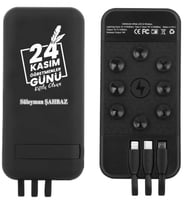 Kişiye Özel Öğretmenler Gününe Özel 10000 mAh Wireless Powerbank Taşınabilir Telefon Şarj Cihazı