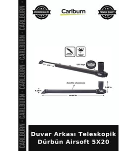 Duvar Arkası Teleskopik Dürbün Airsoft 5X20 Aksiyon Ürünü Şah Saha Macera Gereci