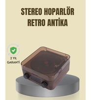 Saatli Gece Işıklı Hoparlör – Modern ve Vintage Tasarım