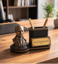 Kişiye Özel Atatürk Temalı Ofis Masa İsimliği