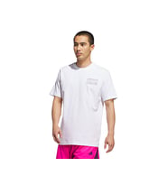 adidas Gfx Lb Tee 2 Erkek Basketbol Tişörtü JV8302 Beyaz