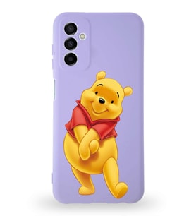 Samsung Galaxy A04s Uyumlu Lansman Kılıf Altı Kapalı İçi Kadife  Winnie-A Tasarımlı  Kapak (Şeffaf)
