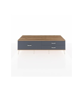Kronos TV Ünitesi 3 Çekmeceli  176x59x51 Çam-Çam/Antrasit