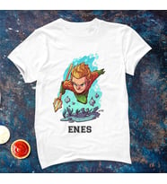 Aquaman Tişörtü ( Çocuk - Büyük ) Kişiye Özel