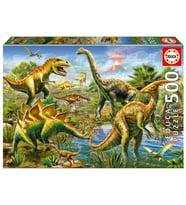 Educa 500 Parça Jurassic Oyun Alanı Puzzle - 19903 - Jurassic Playground