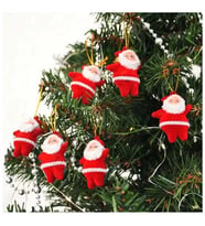 Kika Joy Ağaç Süsü Noel Baba 6Lı