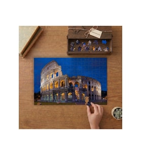 Gece Kolezyum Roma Tasarımı 240 parça Ahşap Puzzle Ahşap Kutuda MP01091