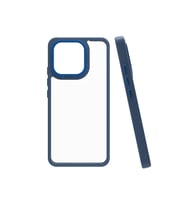 Xiaomi Mi 13 Kılıf Flora Buton,Kenar Çevresi Renkli Kılıf (Lacivert)