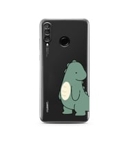 Huawei P30 Lite Uyumlu Baskılı Yumuşak Silikon Şeffaf Telefon Kılıfı