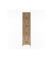 Hyperion Dolap 4 Raflı 2 Çekmeceli 4 Kapaklı 60x44x243 Çam-Çam