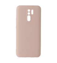 Xiaomi Redmi 9 Kılıf Nano İçi Kadife Silikon - Pudra
