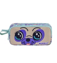 MUGGLE MU-7020 DOG MOR 2 BÖLMELİ KALEM ÇANTASI
