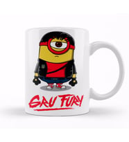 Minion Kung Fury Gru Fury Kupa Bardak Porselen