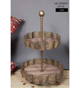 Vitale Metal Katlı Kurabiyelik Bronz AK.DF0065