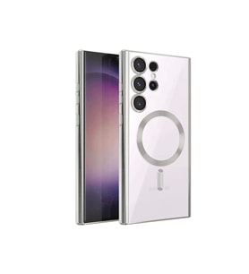 Newface Samsung Galaxy S23 Ultra Kılıf Kross Magneticsafe Kapak - Titan Gri