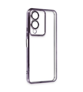 Vivo Y17s Kılıf  Lensli  - Mor