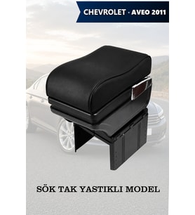 chevrolet aveo 2011 kol dayama Lüks Yastıklı Siyah geniş model Deri