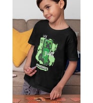 Creeper Baskılı Unisex Oyun Çocuk Tişört (1-12 YAŞ)