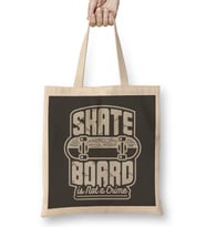 Skateboard Is Not A Crime Bez Çanta Uzun Saplı