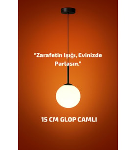 Modern 80 cm Glop Camlı Sarkıt Avize, Salon, Mutfak ve Yatak Odası İçin