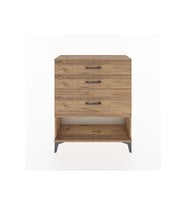 Arges Şifonyer 3 Çekmeceli 88x30x106 Çam-Çam
