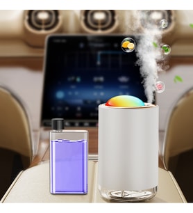Mioji Mio SS18 Yeni Nesil Şarjlı Otomatik Araba ve Oda Kokusu Makinesi Beyaz (1 ADET LAVENDER KOKUSU ILE BİRLİKTE)