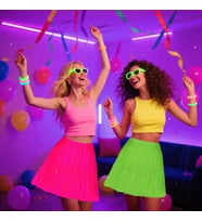 Neon Yeşil Hawaii Parti Eteği 40 cm