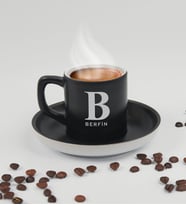BK Gift Kişiye Özel İsimli Siyah Renk Türk Kahvesi Fincanı-5, Sevgiliye Hediye, Arkadaşa Hediye, Doğum Günü Hediye