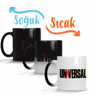 Universal Fitness Logo Sihirli Kupa Bardak Porselen