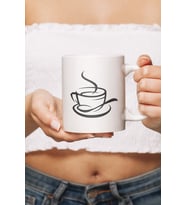 Coffe Tasarımlı Kupa Bardak